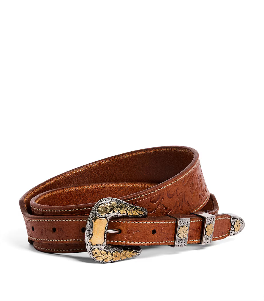 Ralph Lauren Purple Label Leather Western Belt