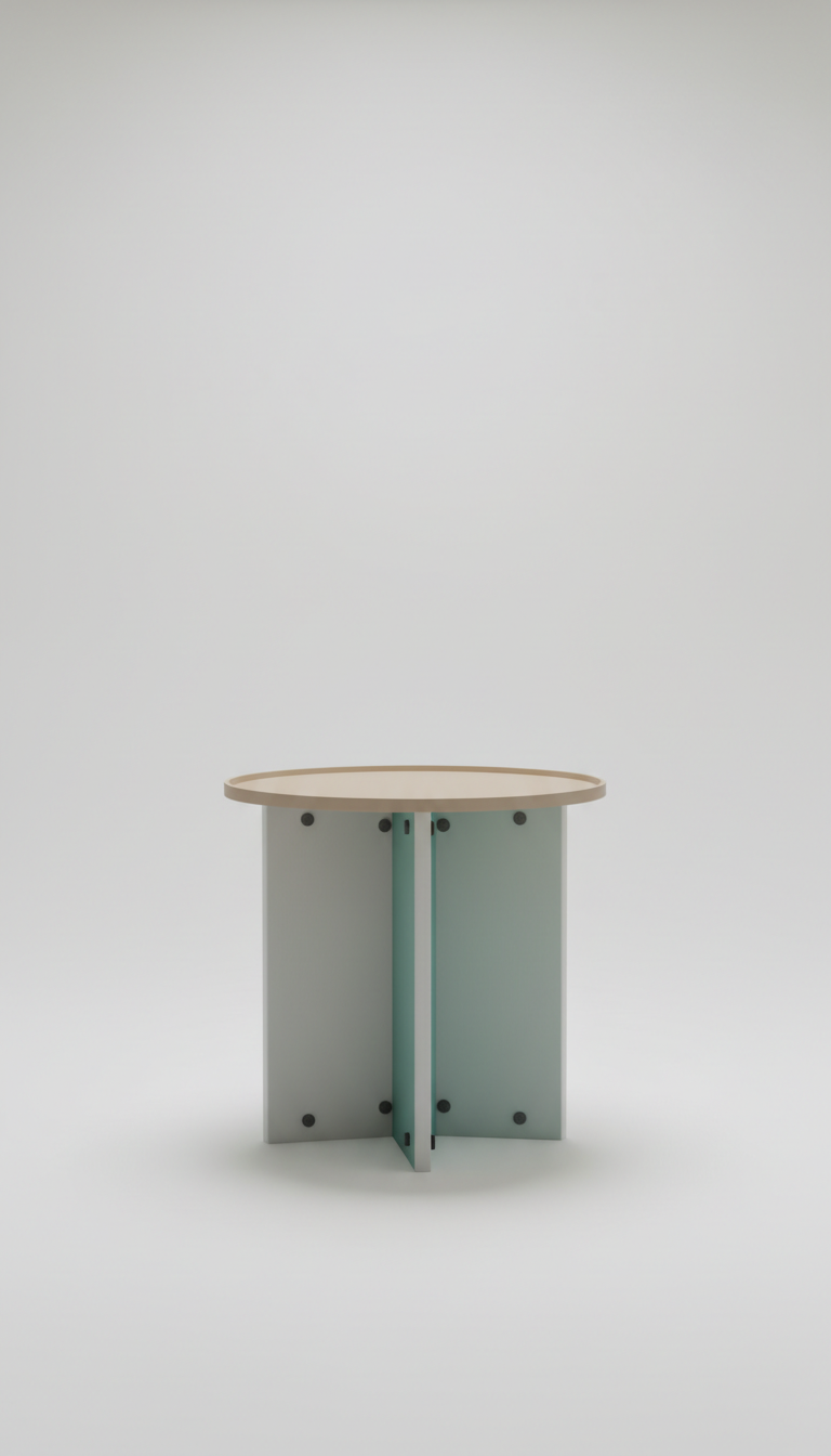 Walnut Finish Nesting Tables